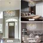 Modern Ice Eye Crystal Tree Branch Round Chandelier