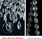 Modern Ice Eye Crystal Tree Branch Round Chandelier
