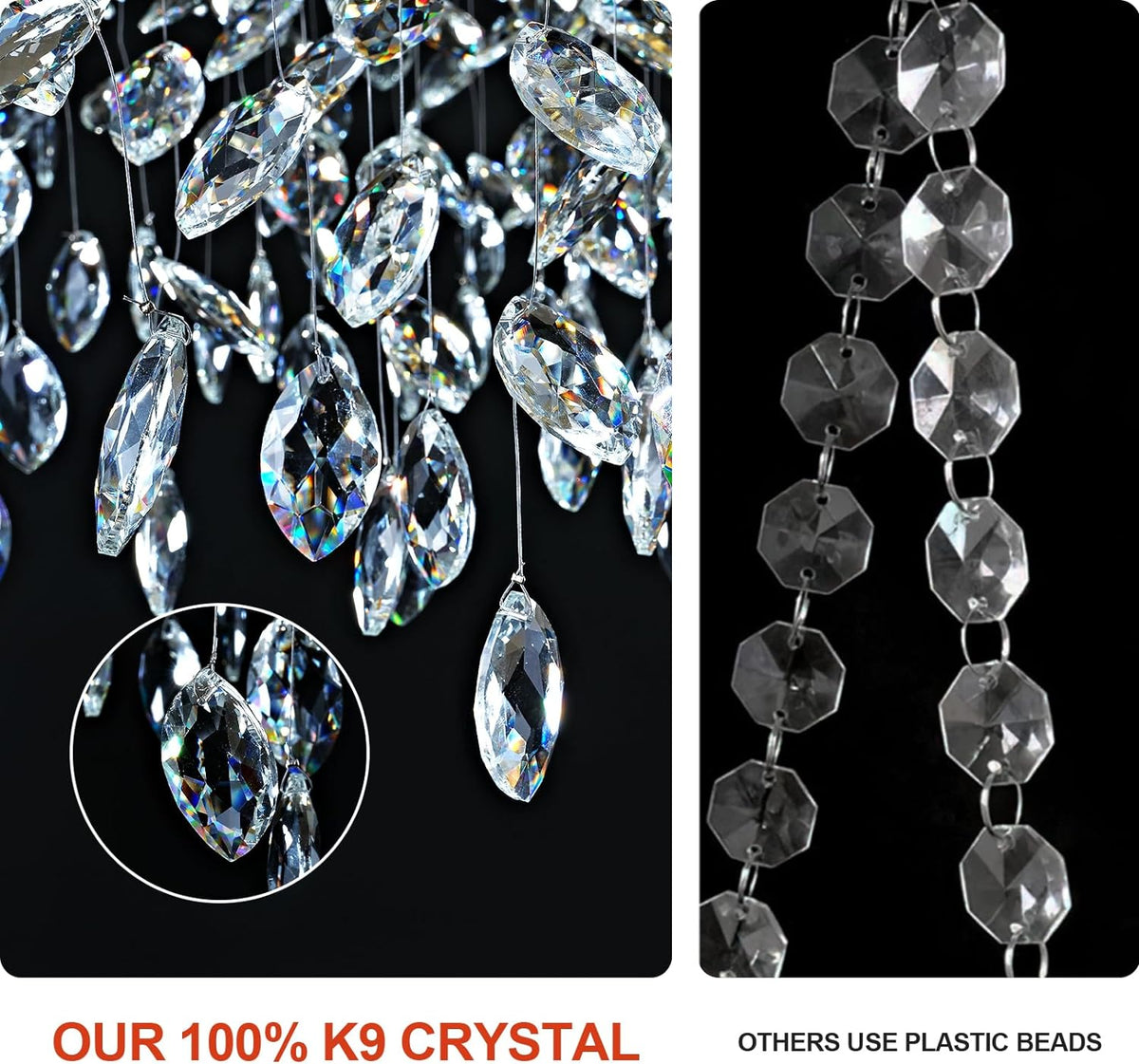 Modern Ice Eye Crystal Tree Branch Round Chandelier