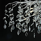 Modern Ice Eye Crystal Branch Linear Chandelier 47''