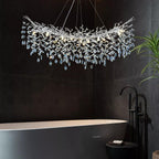 Modern Ice Eye Crystal Tree Branch Round Chandelier