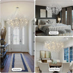 Modern Ice Eye Crystal Tree Branch Round Chandelier