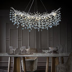 Modern Ice Eye Crystal Tree Branch Round Chandelier
