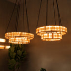Carey Eterna Alabaster Round Chandelier