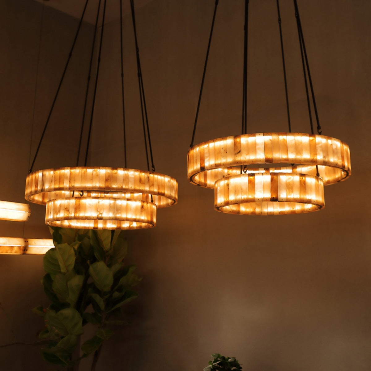 Carey Eterna Alabaster Round Chandelier