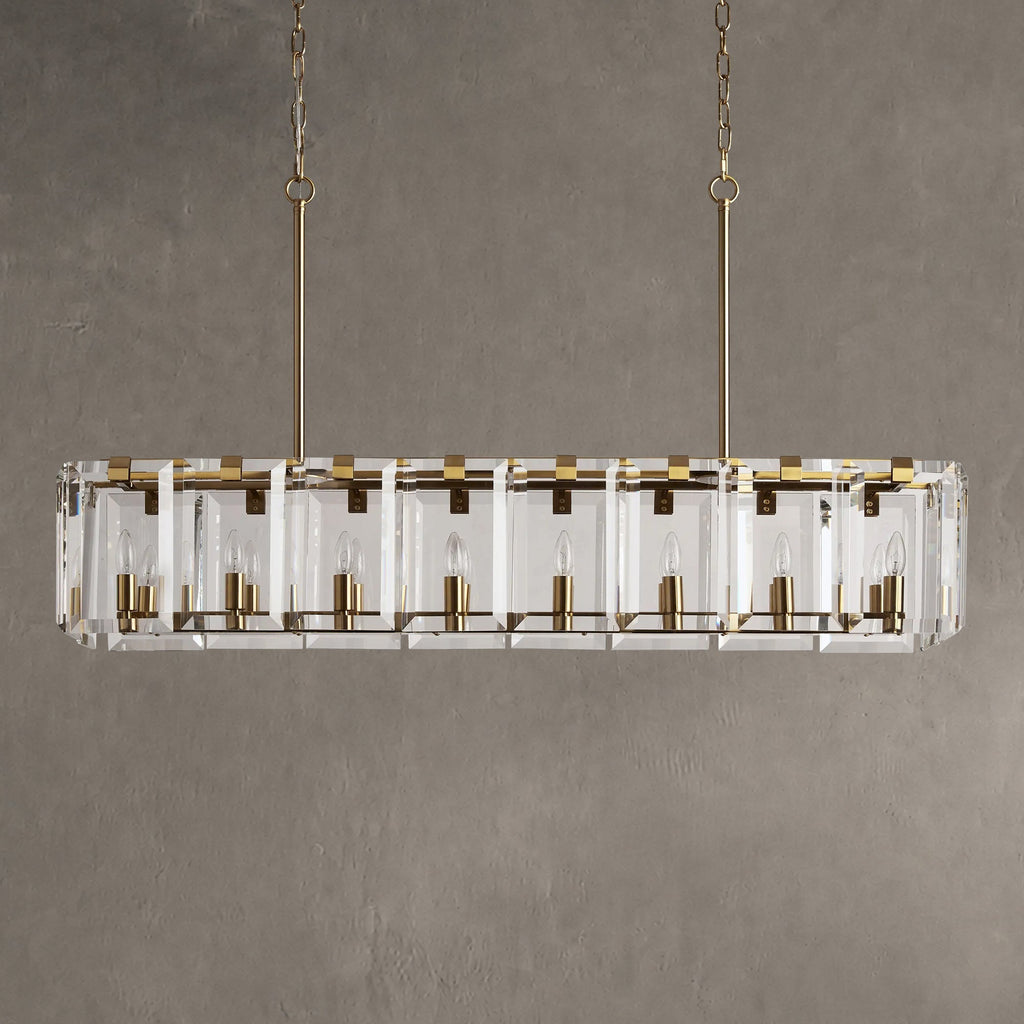 Gleamframe Rectangular Chandelier 12/16 Light