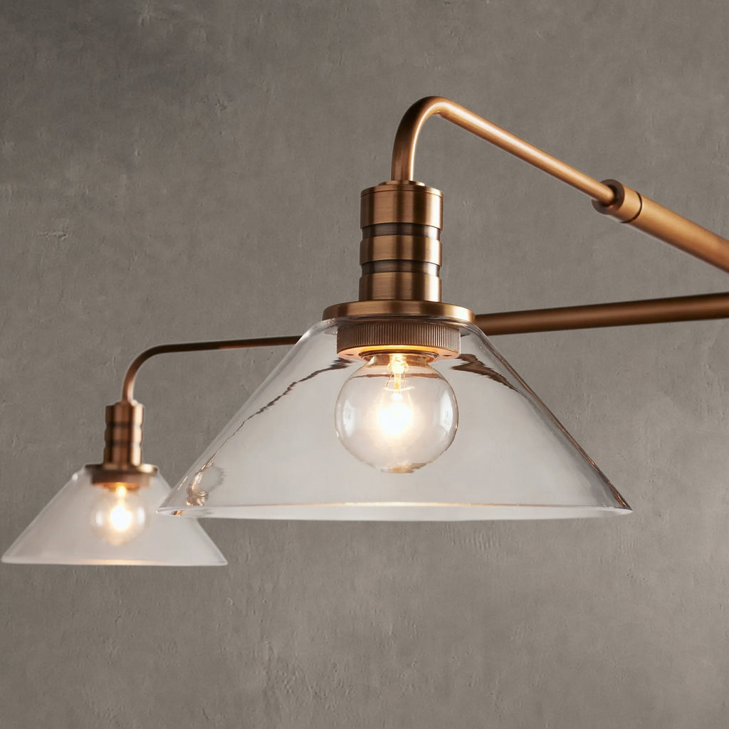 Conehaven Glass Round Chandelier 30'' 52''