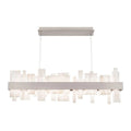 Acropolis 46in LED Linear Alabaster Chandelier