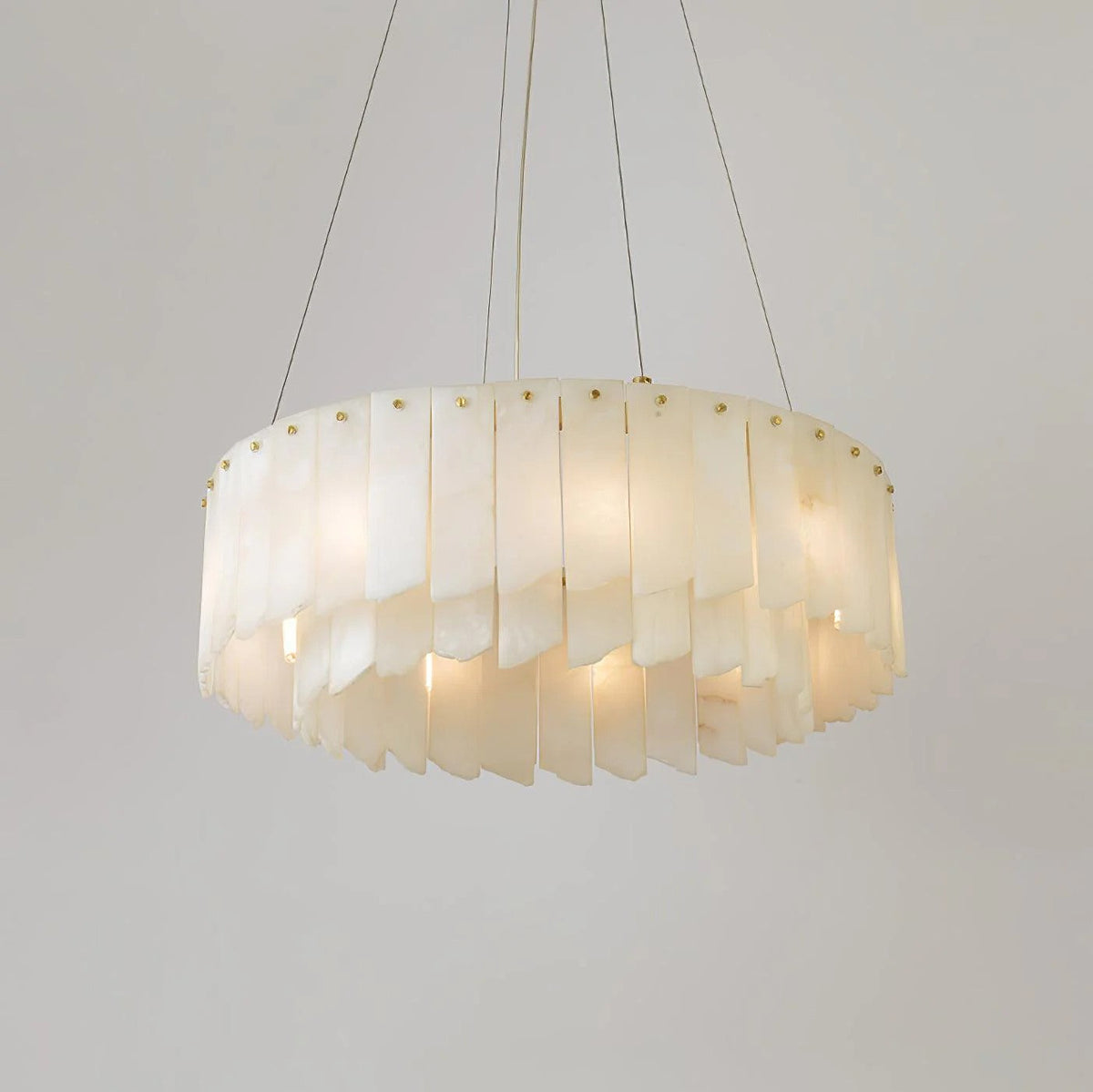 Cascade Alabaster Tiered Chandelier