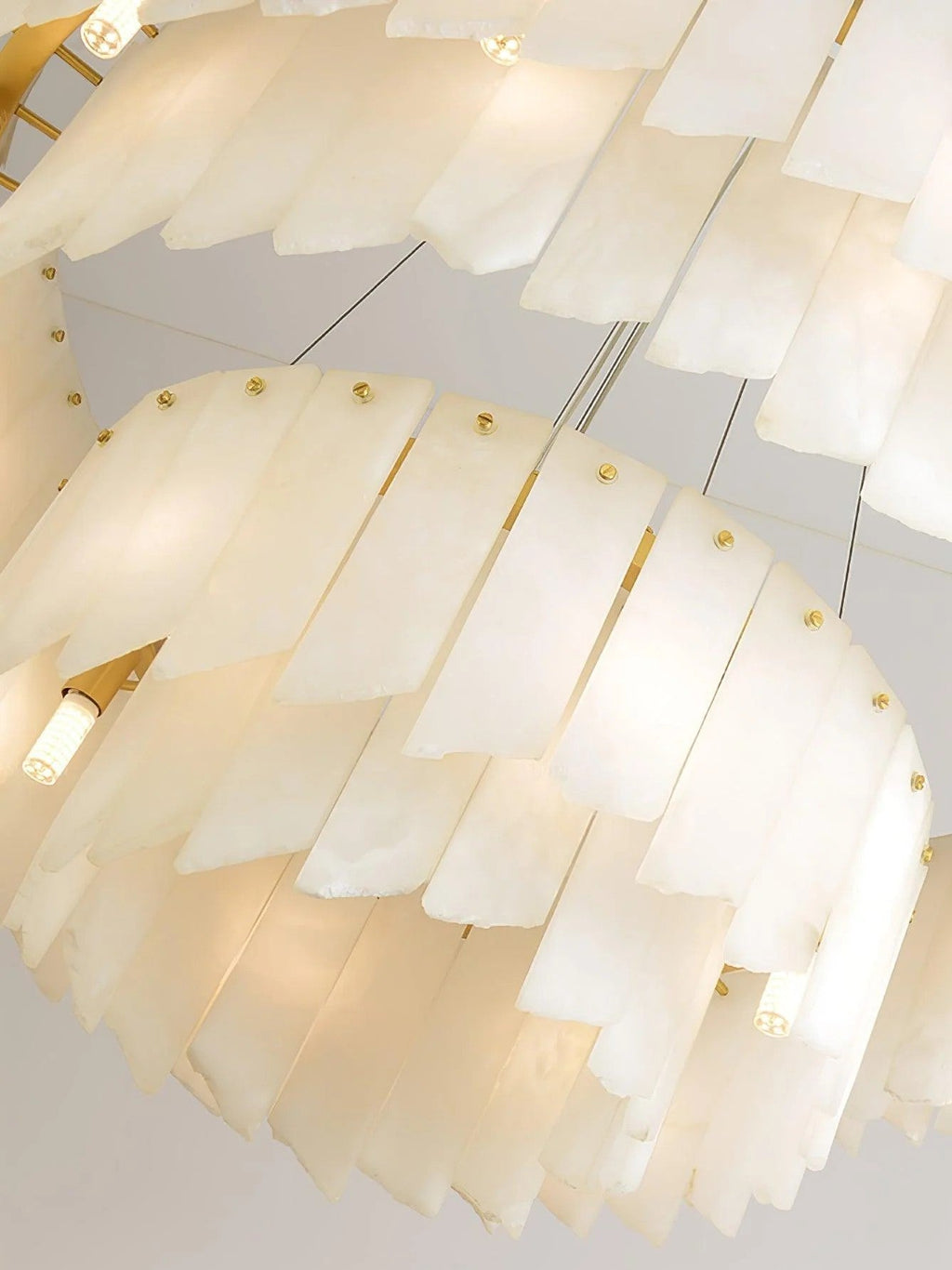 Cascade Alabaster Tiered Chandelier