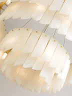 Cascade Alabaster Tiered Chandelier