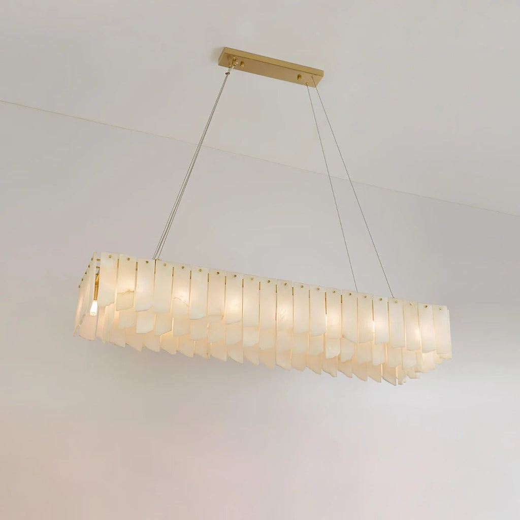 Cascade Alabaster Tiered Chandelier