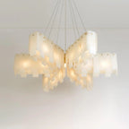 Cascade Alabaster Tiered Chandelier