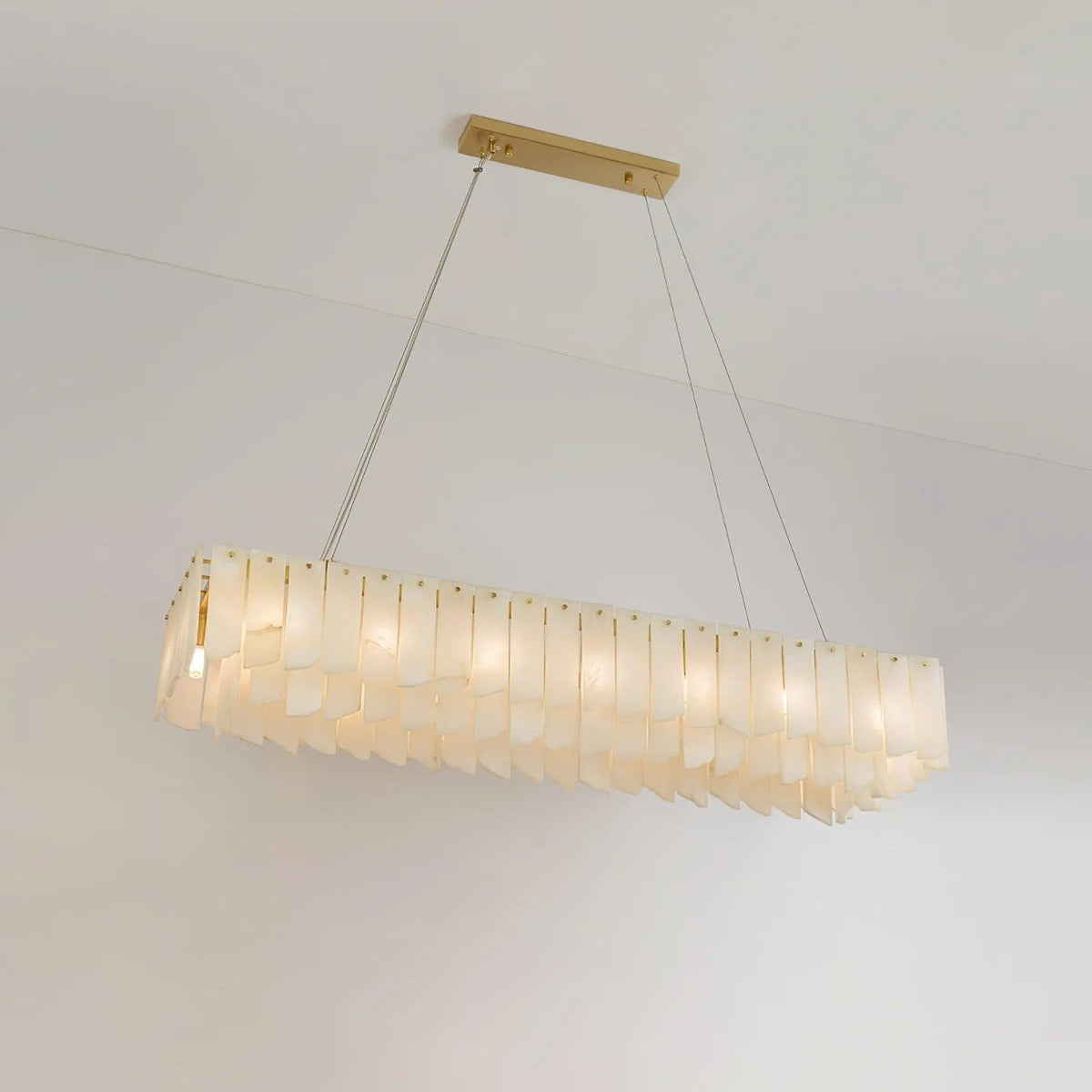 Cascade Alabaster Tiered Chandelier