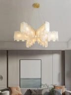 Cascade Alabaster Tiered Chandelier