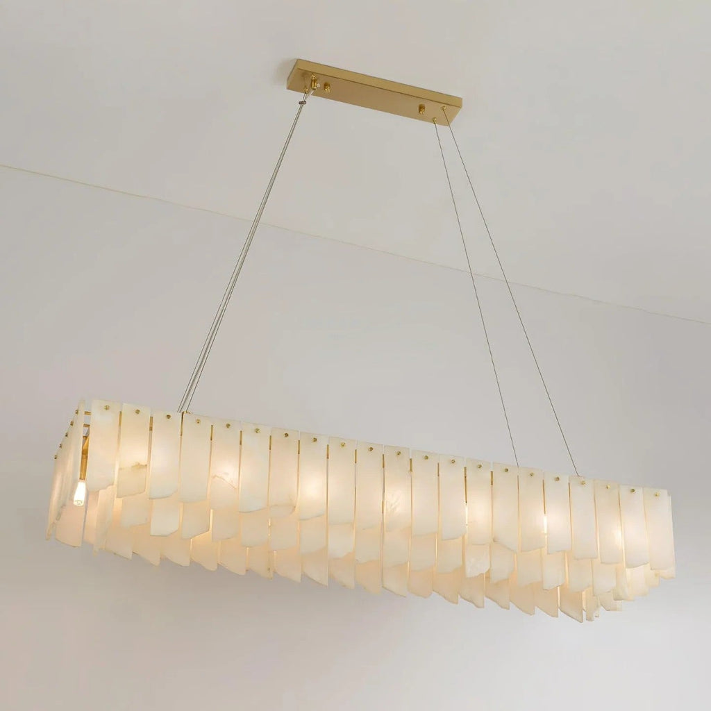 Cascade Alabaster Tiered Chandelier