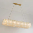 Cascade Alabaster Tiered Chandelier