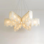 Cascade Alabaster Tiered Chandelier