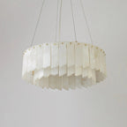 Cascade Alabaster Tiered Chandelier