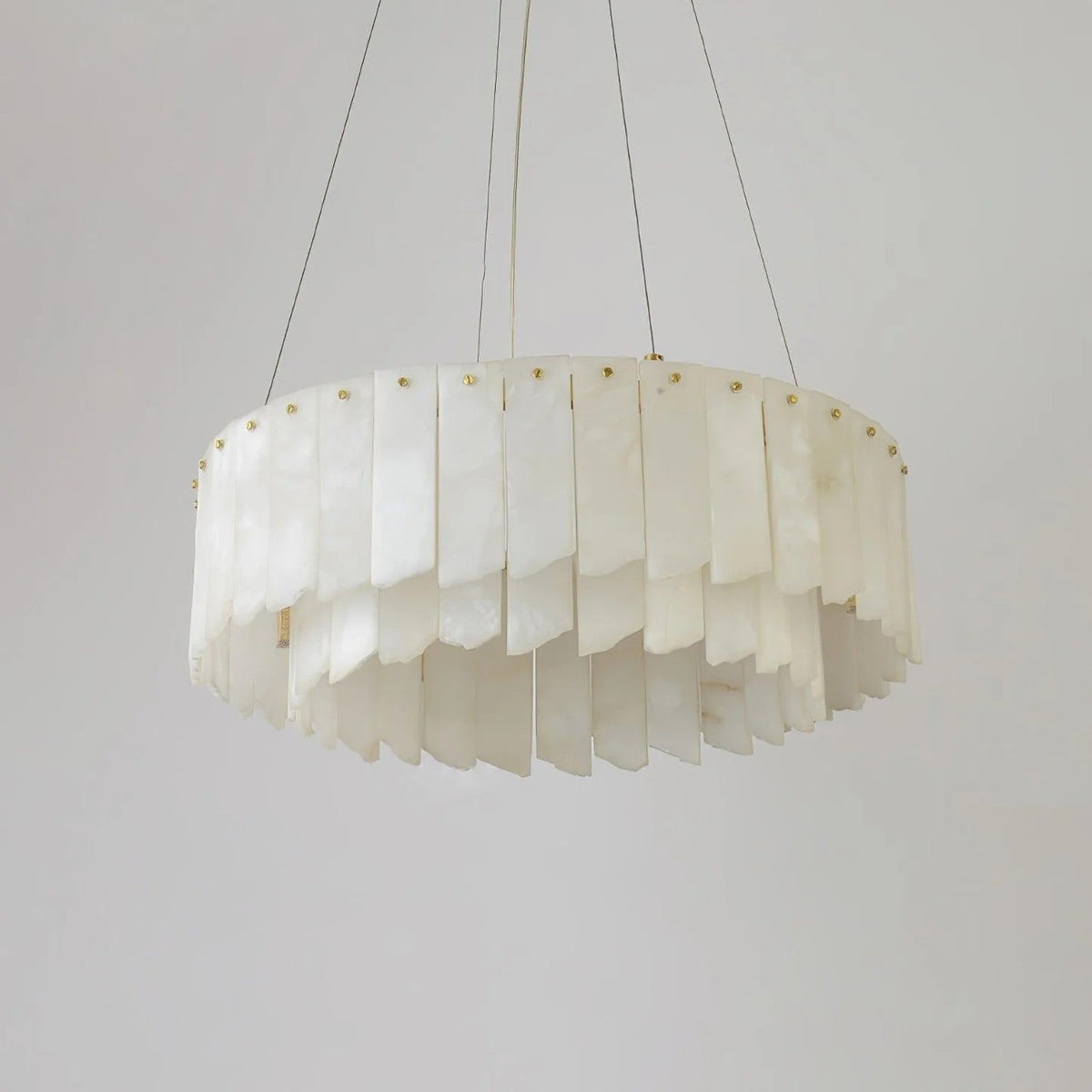 Cascade Alabaster Tiered Chandelier