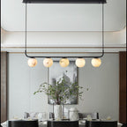 Alabaster Island Pendant 5 Lights