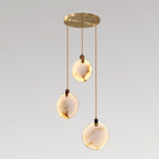 Alabaster Long Staircase Pendant Light