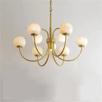 Alabaster Radial Chandelier