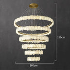 Alabaster Athena Spiral Chandelier For Staircase