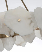 Alabaster Athena Spiral Chandelier For Staircase