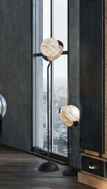 Alabaster Beflex Floor Lamp