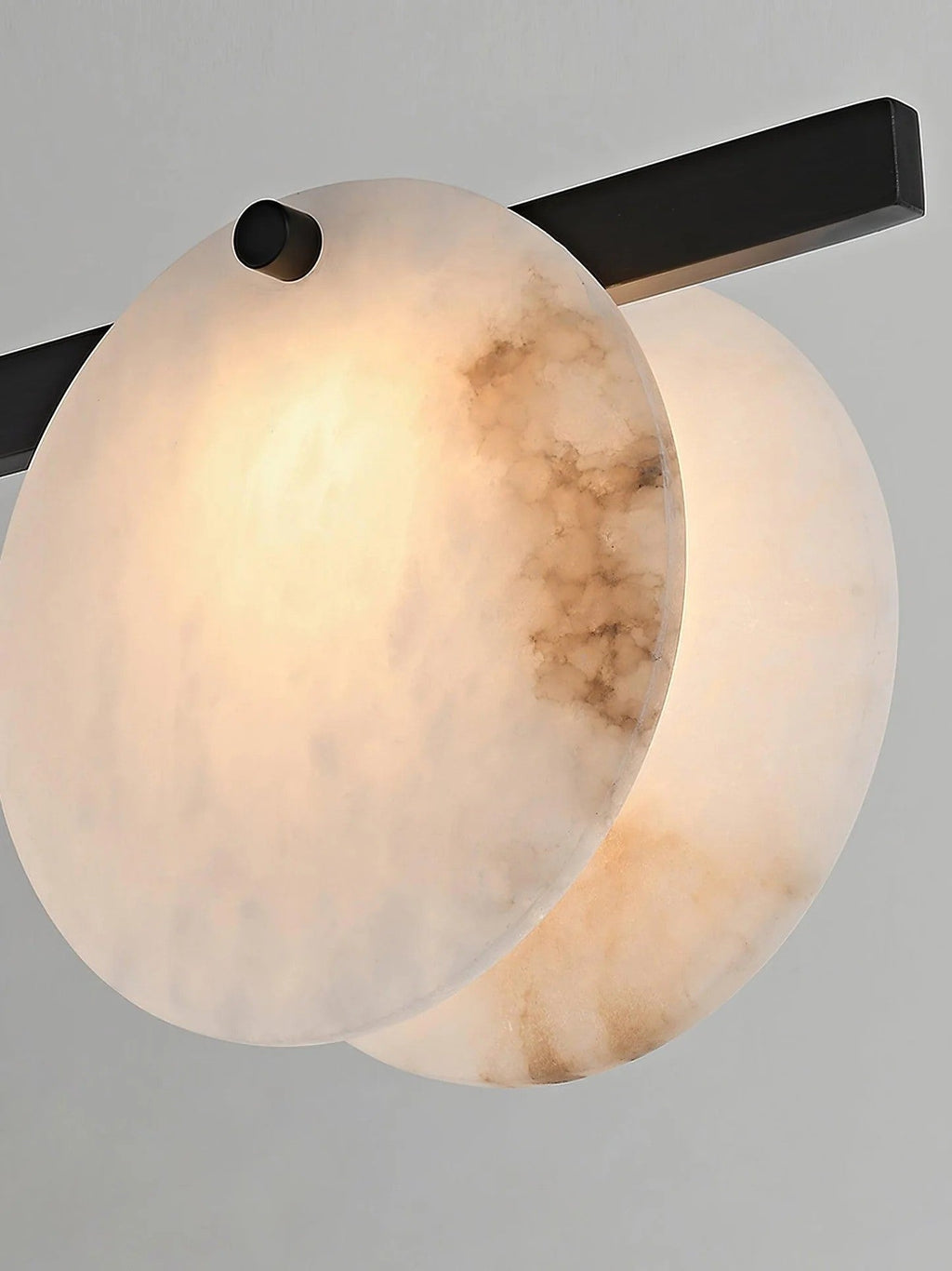 Alabaster Brass & White Snowflake Dining Chandelier