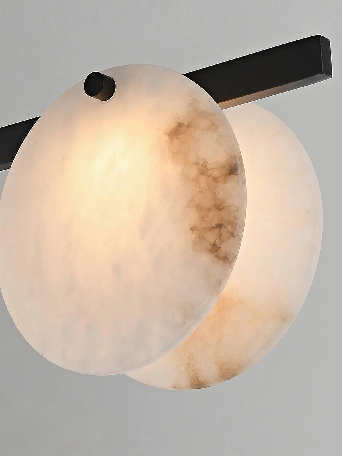 Alabaster Brass & White Snowflake Dining Chandelier