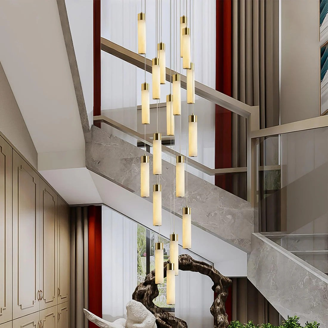 Cascade Alabaster Chandelier