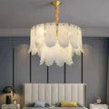 Alabaster Cerrial Petal Chandelier
