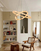Alabaster Cirque 2 Rings Chandelier