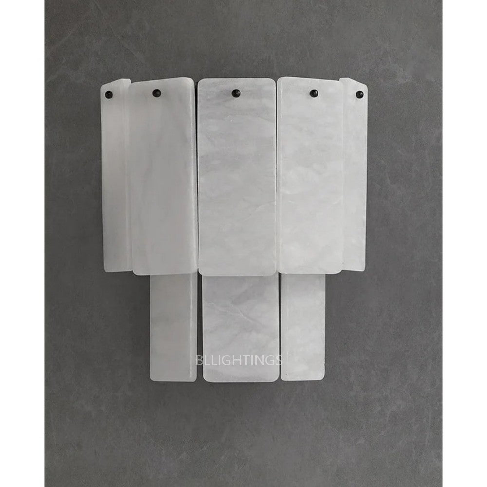 Alabaster Double Layered Wall Lamp