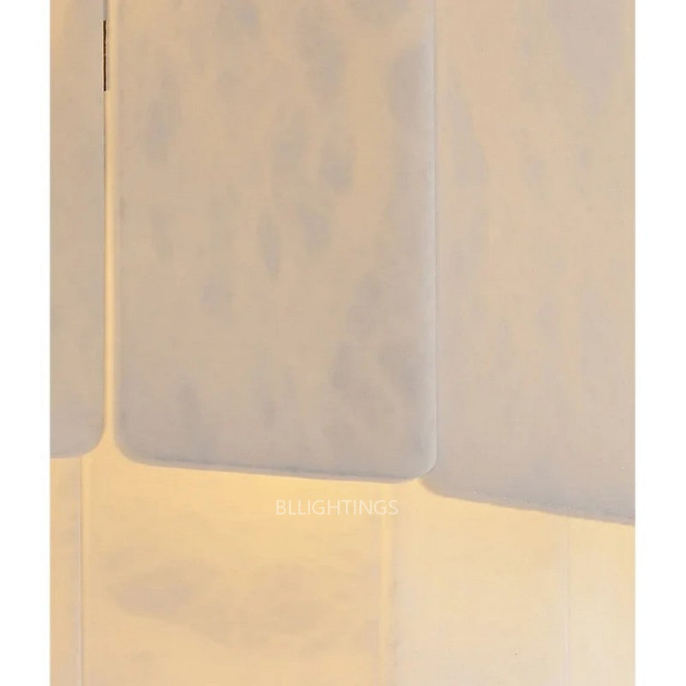 Alabaster Double Layered Wall Lamp