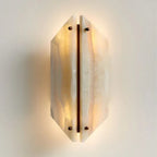 Alabaster Geometric Wall Light Onyx