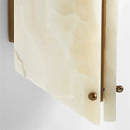 Alabaster Geometric Wall Light Onyx