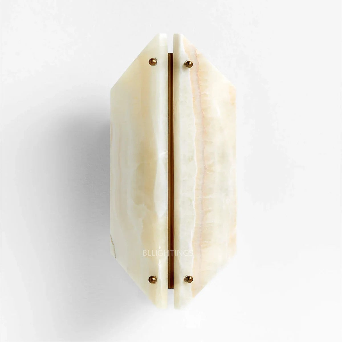 Alabaster Geometric Wall Light Onyx