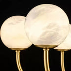 Alabaster 6‑10 Heads Globe Chandelier