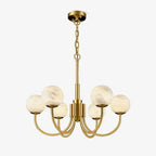 Alabaster 6‑10 Heads Globe Chandelier
