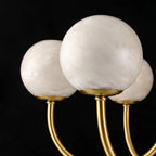 Alabaster 6‑10 Heads Globe Chandelier