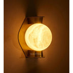 Alabaster Globe Wall Sconce