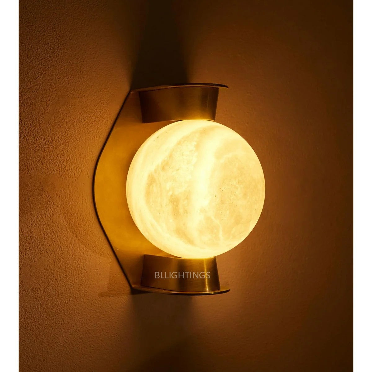 Alabaster Globe Wall Sconce