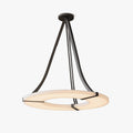 Halo Alabaster Pendant Light – Black & White LED Chandelier