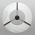 Halo Alabaster Pendant Light – Black & White LED Chandelier