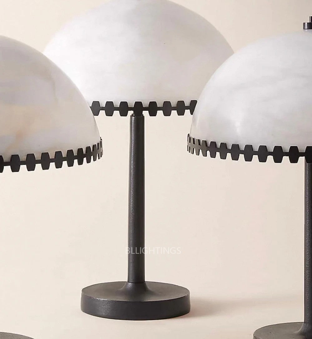 Japandi Alabaster Table Lamp