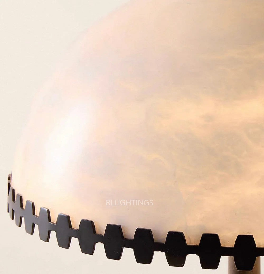 Japandi Alabaster Table Lamp