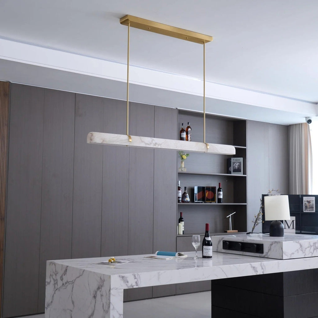 Alabaster LED Chandelier – Elegant Cloud‑Like Ceiling Light